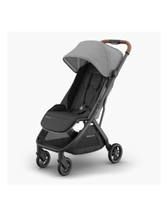 UPPAbaby Minu V3 Stroller - Greyson (Charcoal / Carbon / Saddle Leather)