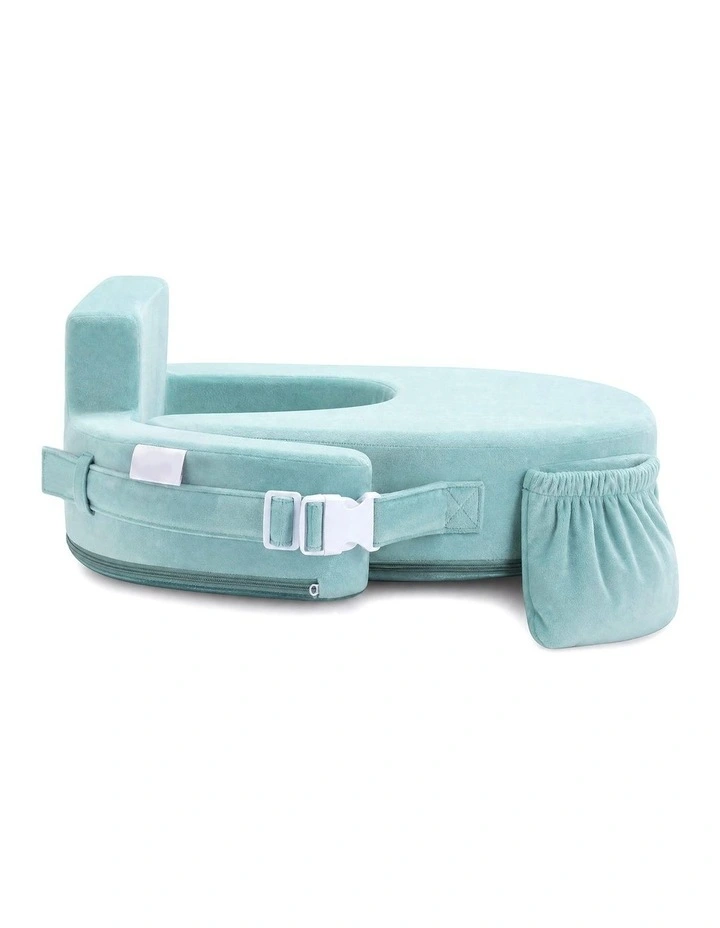 PlayPals Nursing Pillow Breastfeeding Posture Support Adjustable Waist Beige image 2