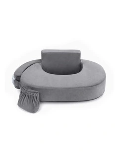 PlayPals Nursing Pillow Breastfeeding Posture Support Adjustable Waist Beige