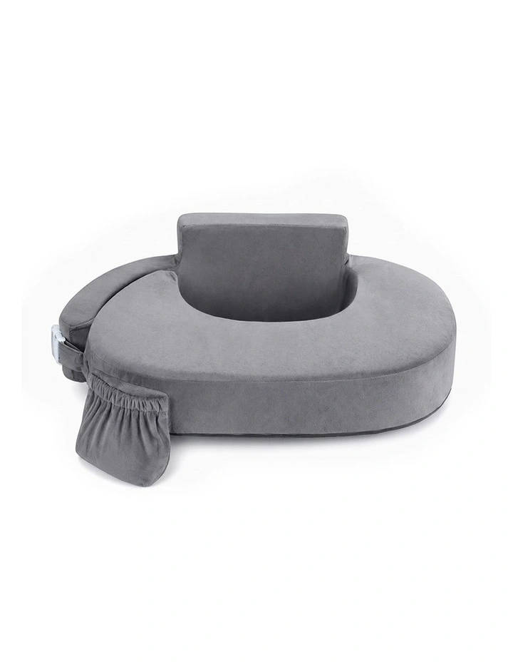 PlayPals Nursing Pillow Breastfeeding Posture Support Adjustable Waist Beige image 1