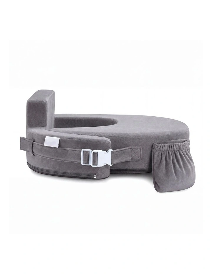 PlayPals Nursing Pillow Breastfeeding Posture Support Adjustable Waist Beige image 2