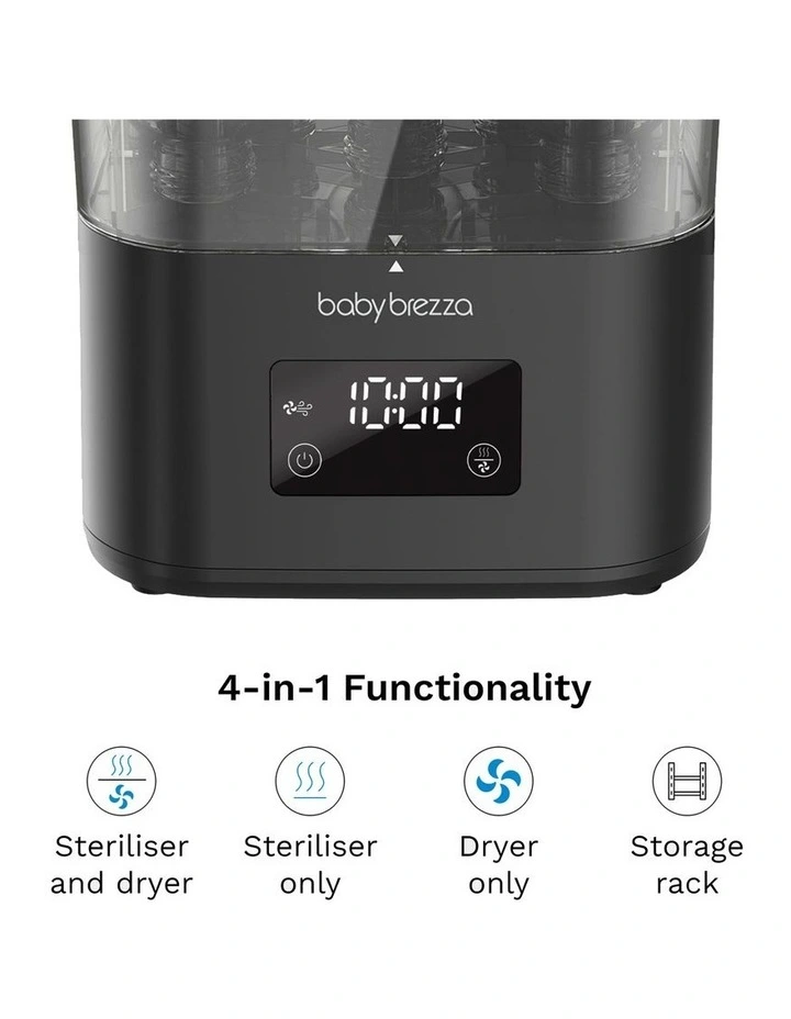 Baby Brezza SuperQuick Sterilizer Dryer - Black image 5
