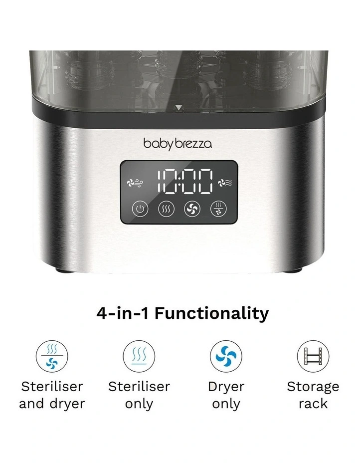 Baby Brezza SuperQuick Sterilizer Dryer - Stainless Steel image 5