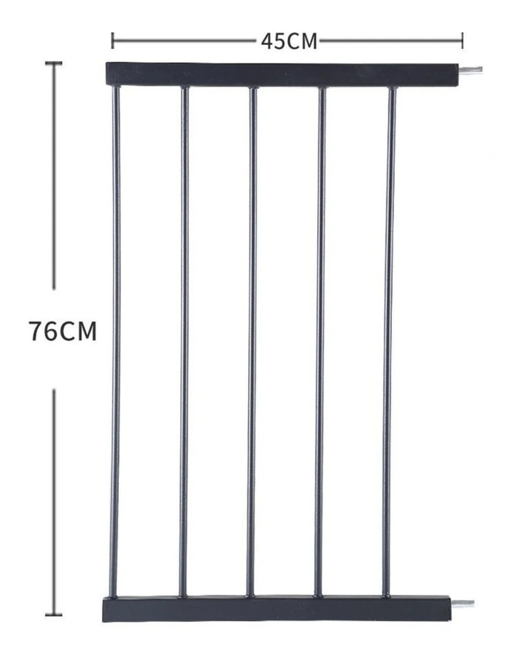 Levede Baby Safety Gate Adjustable Pet Stair Barrier 45cm Door Extension Black image 3
