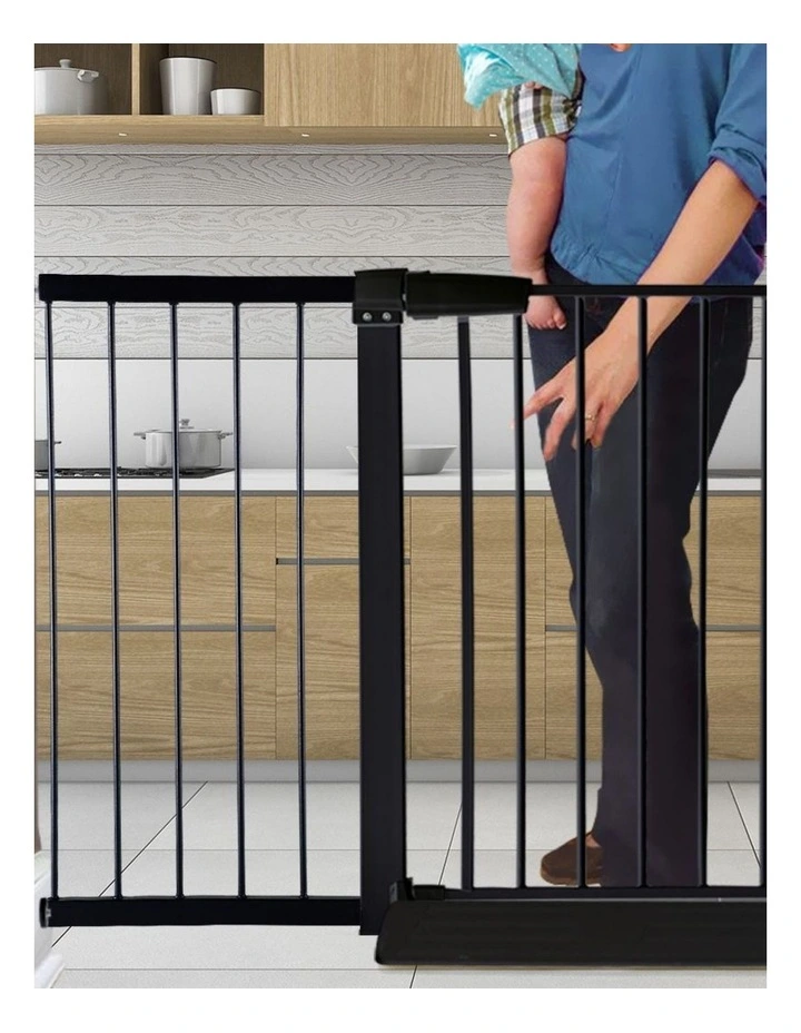 Levede Baby Safety Gate Adjustable Pet Stair Barrier 45cm Door Extension Black image 7