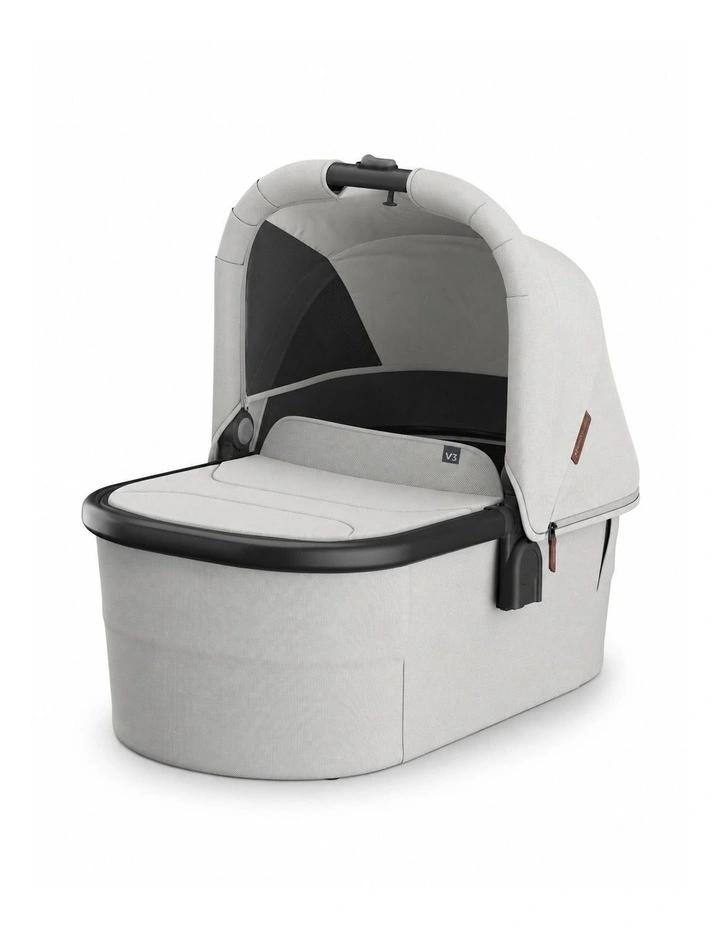 UPPAbaby V3 Bassinet - Savannah (Pearl Grey Jacquard / Carbon Melange / Black) image 1