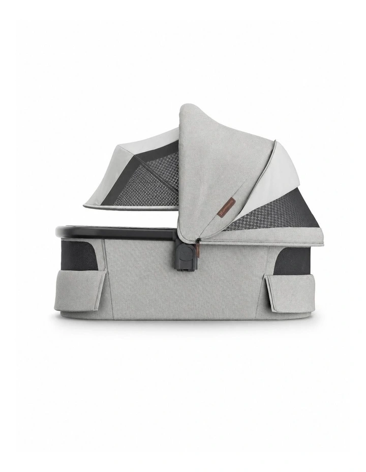 UPPAbaby V3 Bassinet - Savannah (Pearl Grey Jacquard / Carbon Melange / Black) image 2