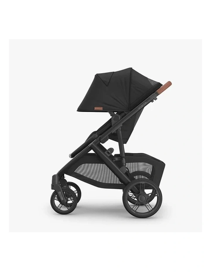 UPPAbaby Vista V3 Pram with Toddler Seat Only - Nori (Charcoal / Saddle Leather) image 2