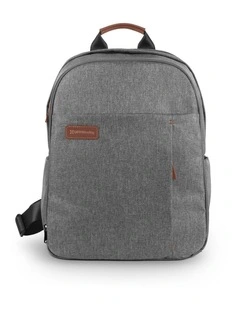 UPPAbaby Nappy Bag Pro Greyson (grey melange/saddle leather)