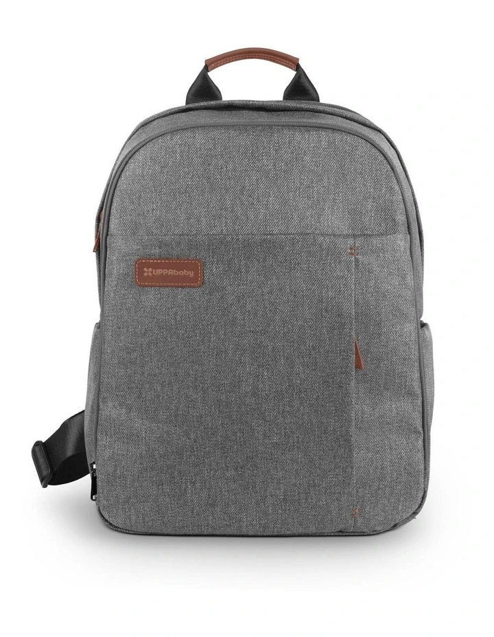 UPPAbaby Nappy Bag Pro Greyson (grey melange/saddle leather) image 1