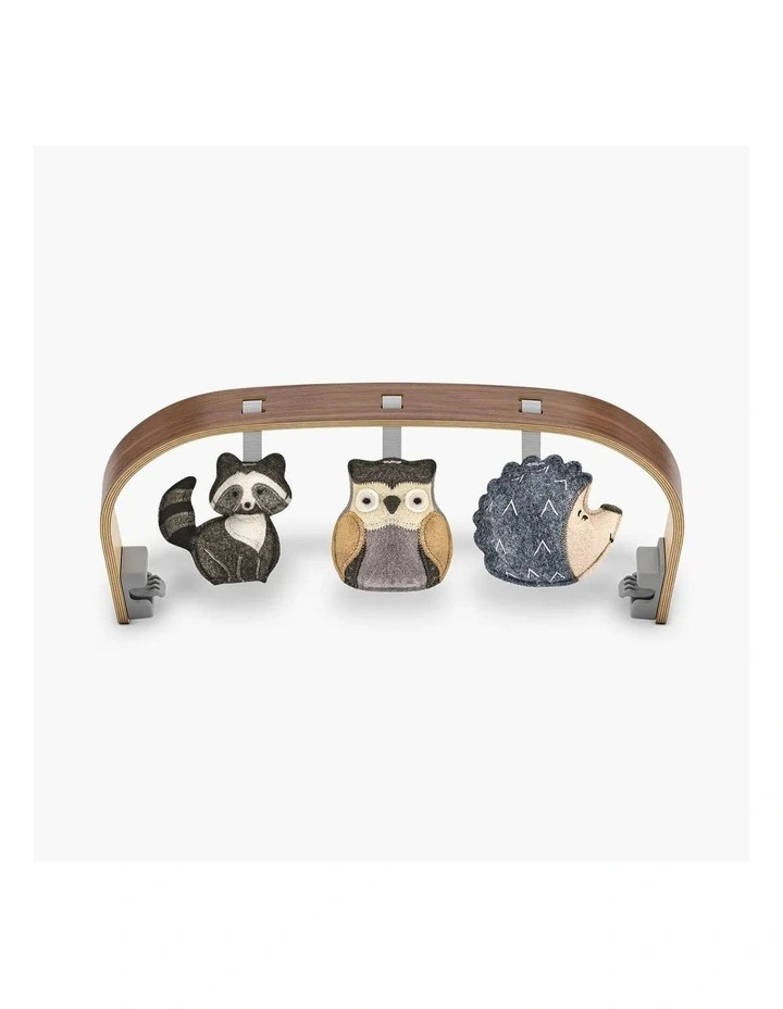 UPPAbaby Mira Baby Bouncer Forest Fun Toy Bar (Grey / Walnut Wood) image 1