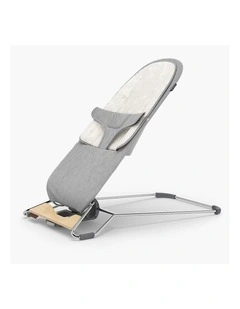 UPPAbaby Mira Baby Bouncer - Stella (Grey Mlange / Silver Chrome / Maple Wood)