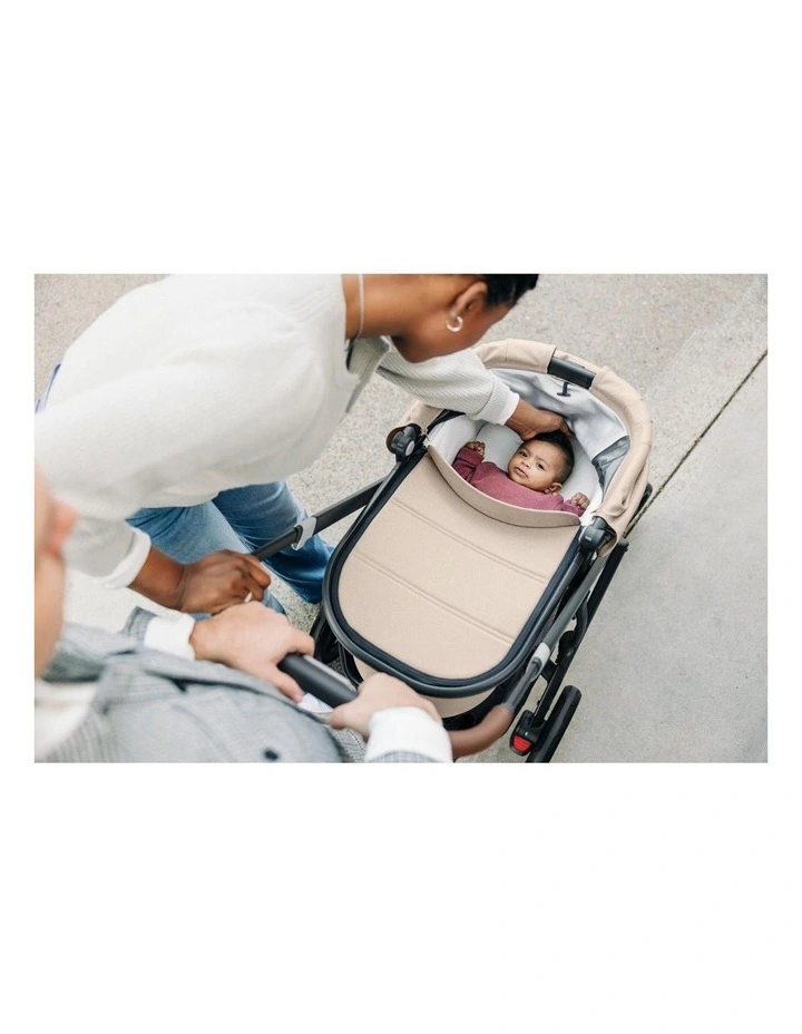 UPPAbaby V3 Bassinet - Liam (Oat Melange / Carbon) image 5