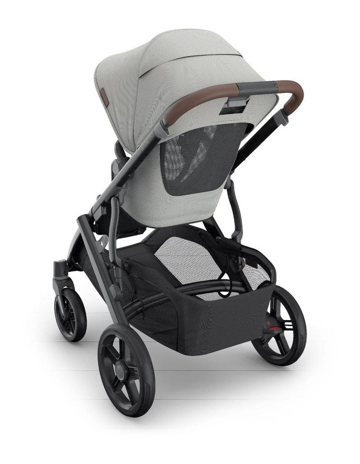 UPPAbaby Vista V3 Pram With Bassinet - Savannah (Pearl Grey Jacquard / Carbon) image 3