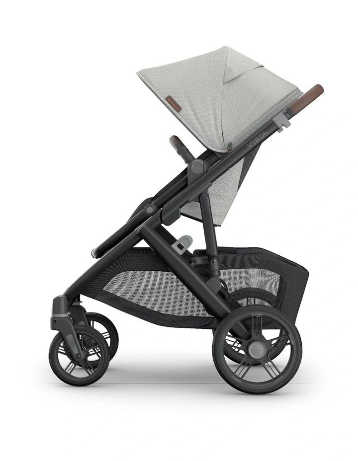 UPPAbaby Vista V3 Pram With Bassinet - Savannah (Pearl Grey Jacquard / Carbon) image 4