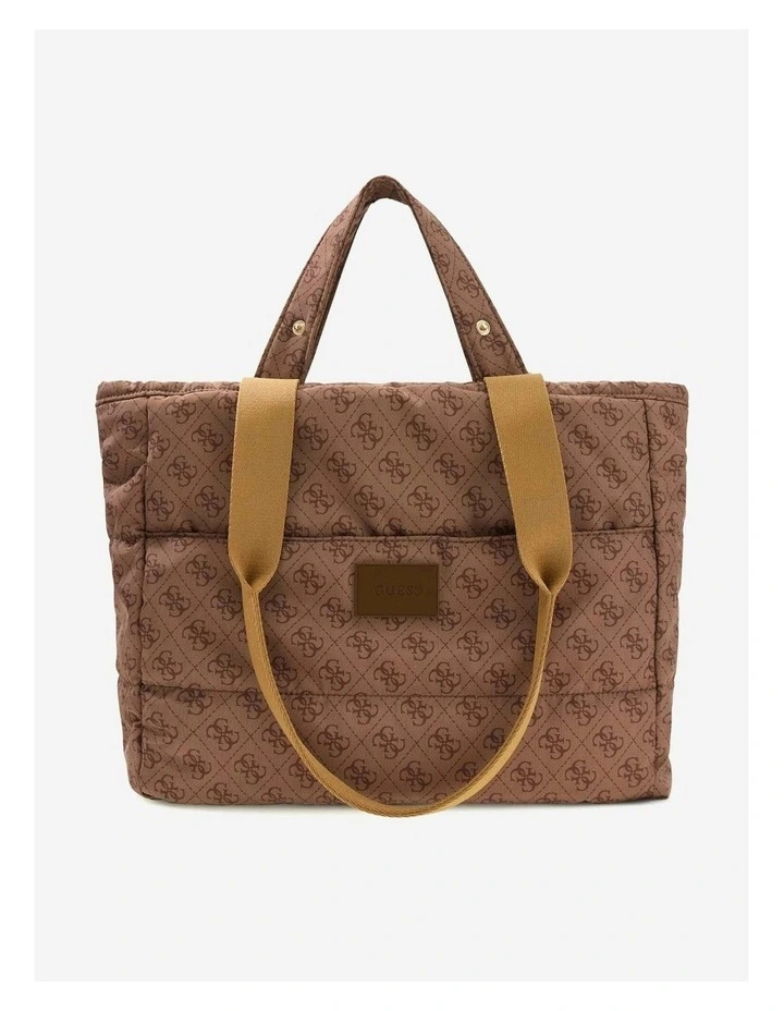 Puffy Diaper Bag in Brown image 1