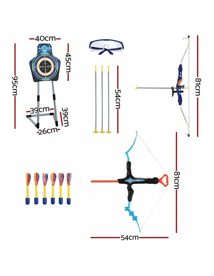Keezi Kids Bow and Arrow Set Toy Archery Standing Target Suction Cup Arrows image 2