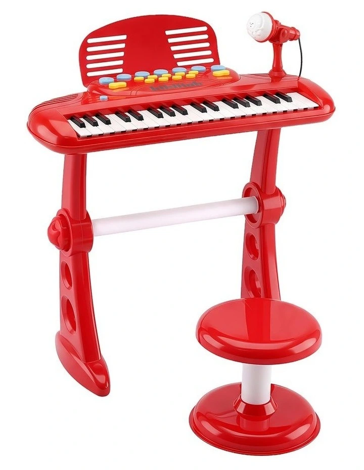 Keezi Kids Piano Keyboard 37 Keys Electronic Musical Instrument Set w/ Stool Microphone image 1