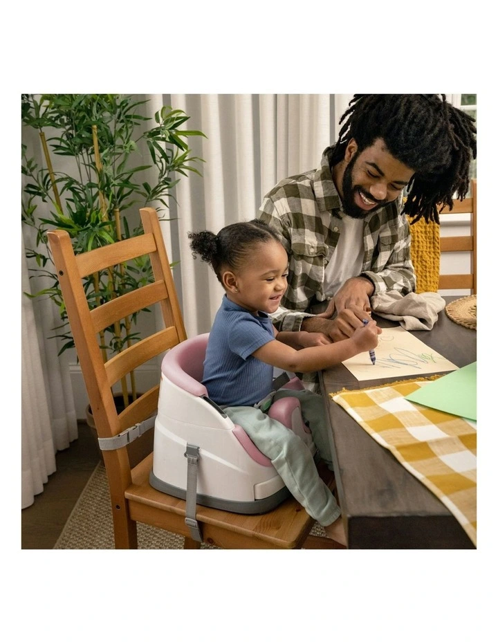 Ingenuity Baby/Infant Base 2-In-1 Adjustable Feeding Seat/Chair Peony 6m image 2