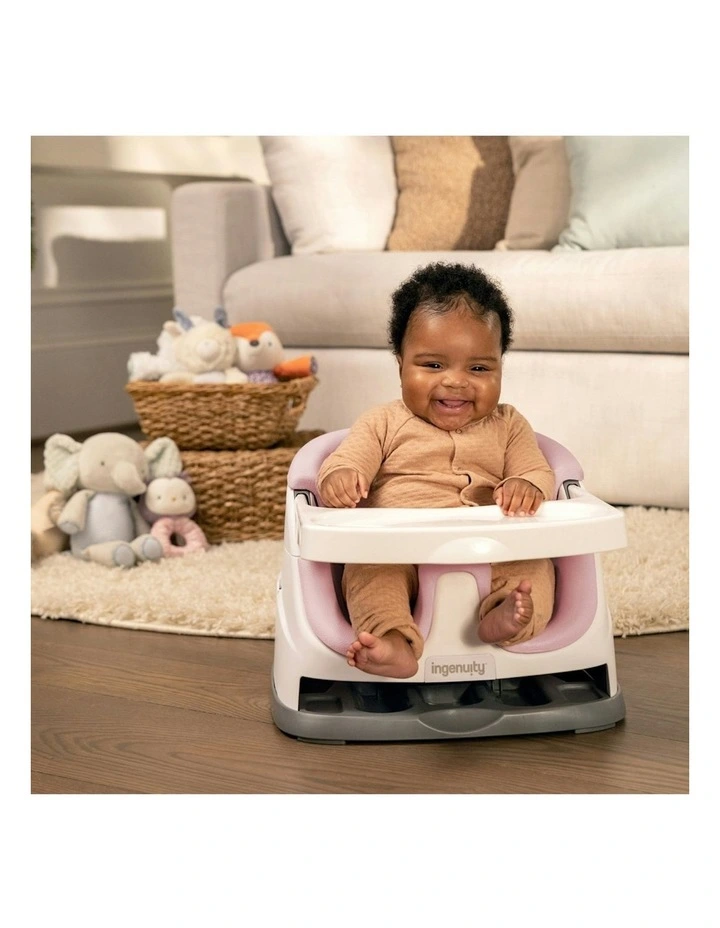 Ingenuity Baby/Infant Base 2-In-1 Adjustable Feeding Seat/Chair Peony 6m image 3