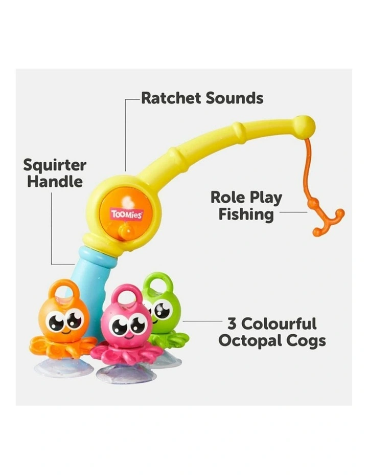 Tomy Toomies 3-In-1 Fishing Frenzy Bath Time Fun Activity Toy Baby/Toddler 18m  image 4