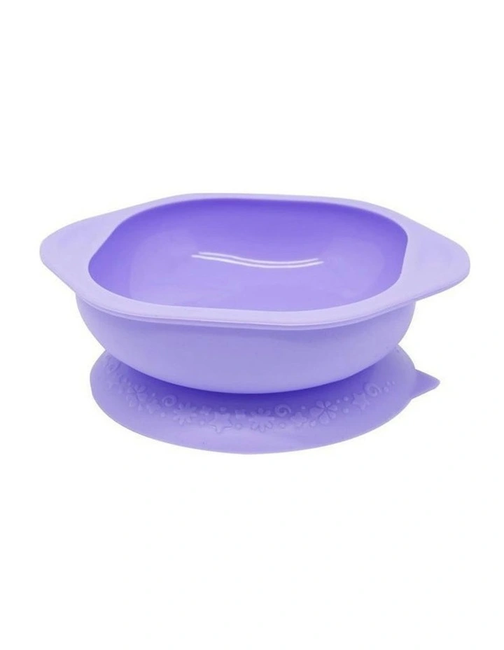 Marcus & Marcus Toddler/Baby Suction Cup Eating Bowl Lilac Willo Whale 12m image 1