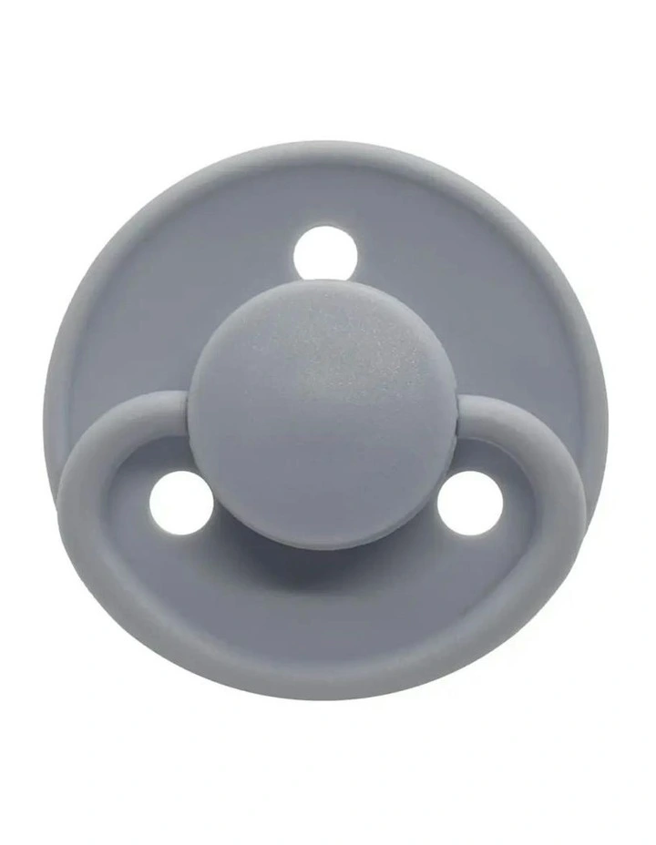 2PK Mininor Baby/Infant Feeding Dummy Silicone Pacifier/Soother Seal Grey 6m image 3