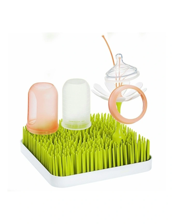 Boon Stem Baby Bottle/Sippy Cup Drying Rack Accessory Stand White Petal 11x23cm image 2
