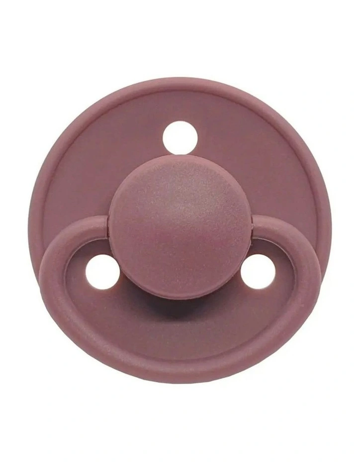 2PK Mininor Baby/Infant Feeding Dummy Silicone Pacifier/Soother Heath Flower 6m image 3