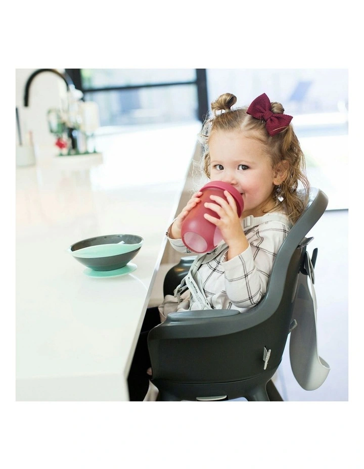 Boon Catch Food Bowl Feeder w/ Spill Catcher Baby/Toddler Kids 9m  Mint/Charcoal image 2
