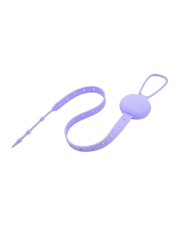 Marcus & Marcus Flip N Strap 59cm Silicone Connector For Pacifier/Bottles Lilac image 1
