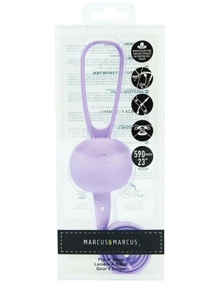 Marcus & Marcus Flip N Strap 59cm Silicone Connector For Pacifier/Bottles Lilac image 3