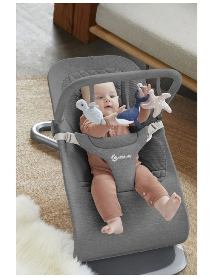 Evolve 3 in 1 Bouncer Ocean Wonders Toy Bar - Charcoal Grey image 3