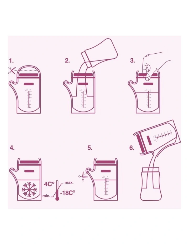 Breastmilk Storage Bags - 25 Pack image 3