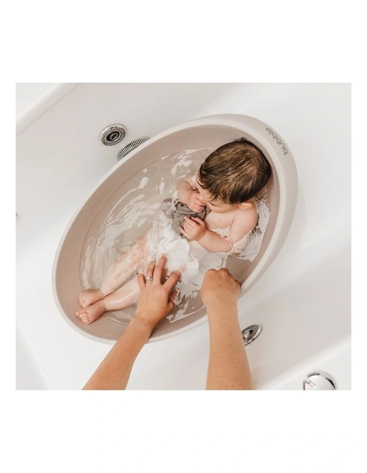 Cuddle Bath with Newborn Support Insert - Taupe image 4