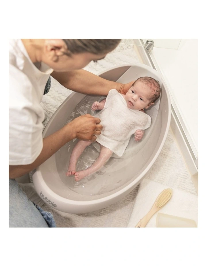 Cuddle Bath with Newborn Support Insert - Taupe image 6