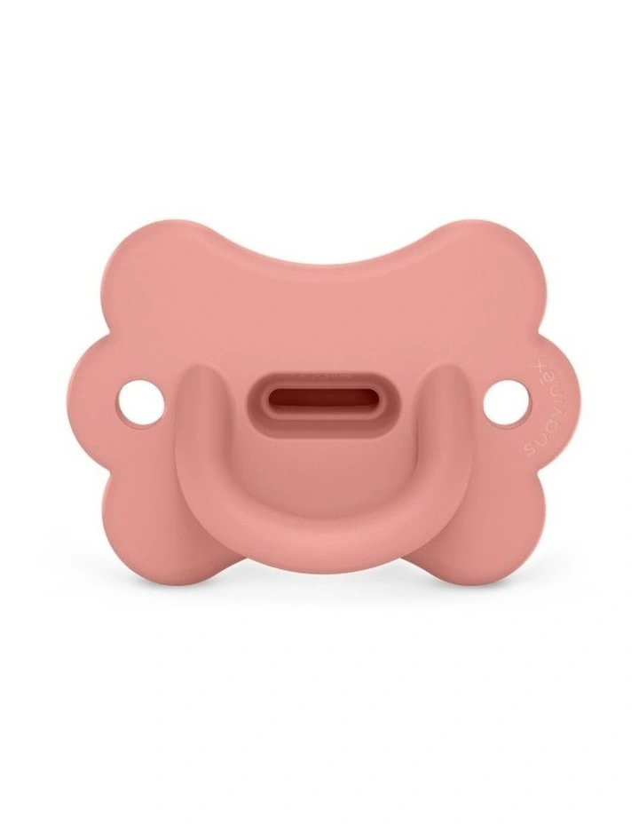 Colour Essence Butterfly Silicone SX Pro Soother 6-18 Months - Peach Pink image 1