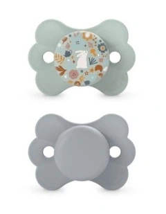 Wonderland Butterfly SX Pro Soother 6-18 Months 2 Pack - Liberty Blue