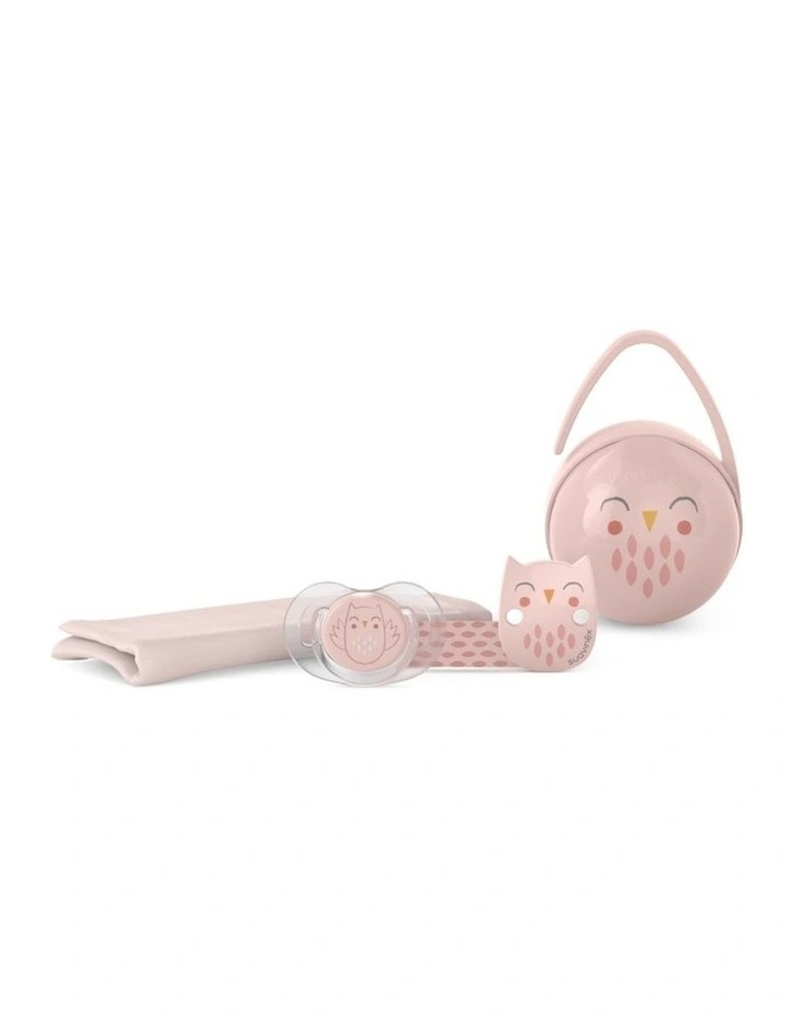 Bonhomia Owl Baby Gift Set - Pink image 1