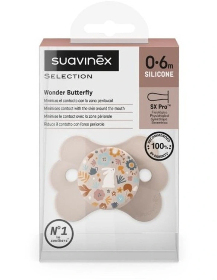 Wonderland Butterfly SX Pro Soother 0-6 Months - Liberty Light Pink image 5