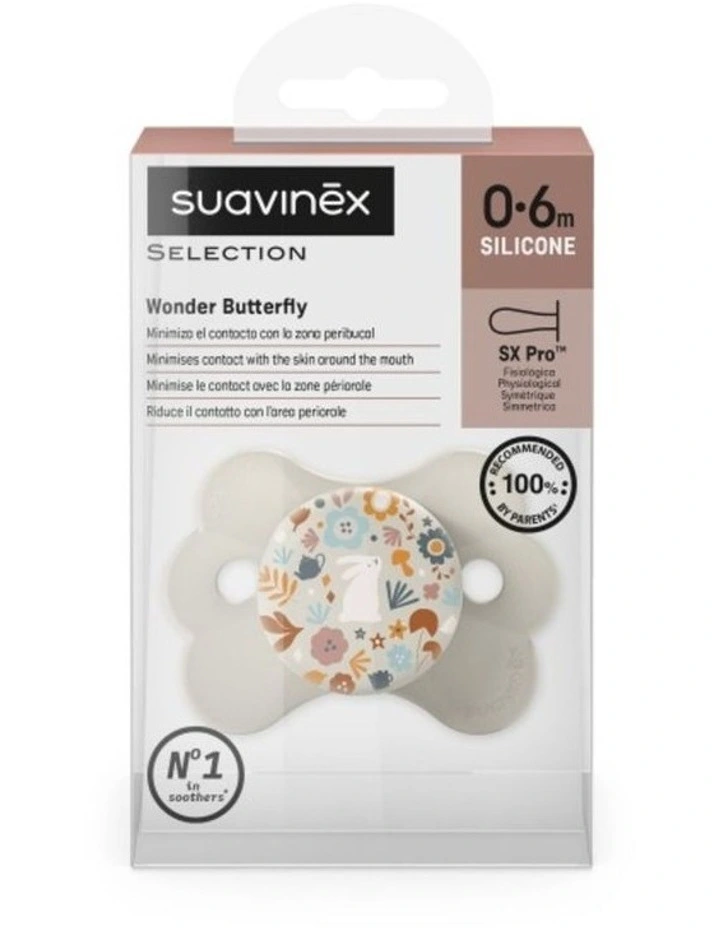Wonderland Butterfly SX Pro Soother 0-6 Months - Liberty Neutral image 3