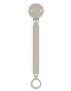 Wonder Silicone Soother Clip - Grey Cloud