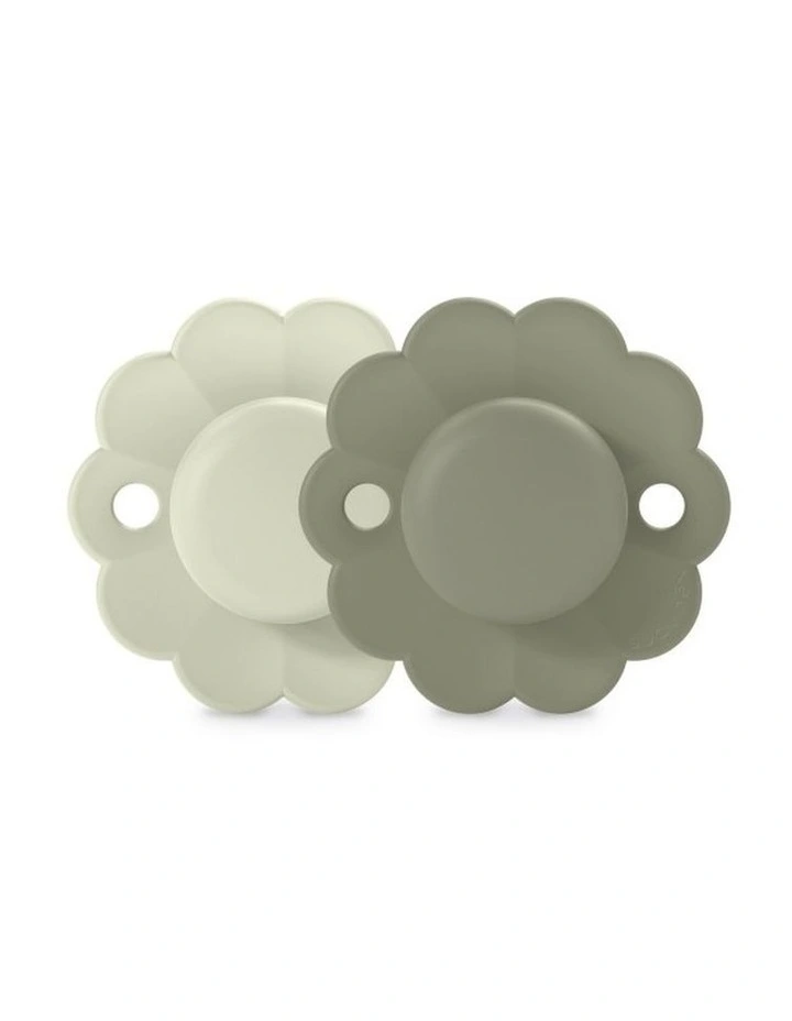Wonder SX Pro Soother 6-18 Months 2 Pack - Almost Aqua/Hedge Green image 1