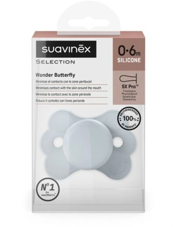 Wonderland Butterfly SX Pro Soother 0-6 Months - Blue image 3
