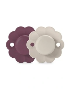 Wonder SX Pro Soother 6-18 Months 2 Pack - Magenta/Mauve Chalk