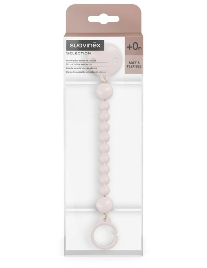 Colour Essence Silicone Bobble Soother Clip - Rosewater image 2
