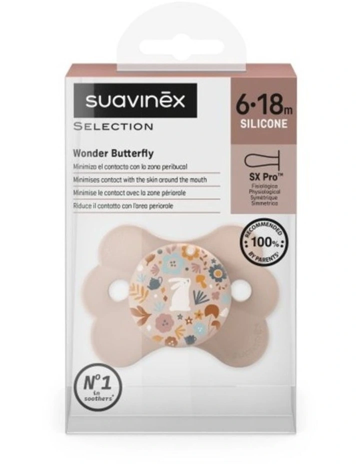 Wonderland Butterfly SX Pro Soother 6-18 Months - Liberty Dusty Pink image 3