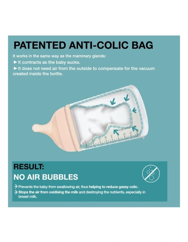 Zero Zero Anti Colic Bottle 180ml Slow Flow 0 Months image 5