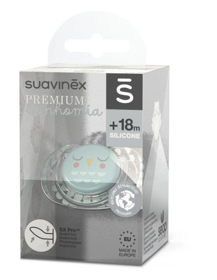 Bonhomia Owl SX Pro Anatomical Soother 18 Months - Green image 3