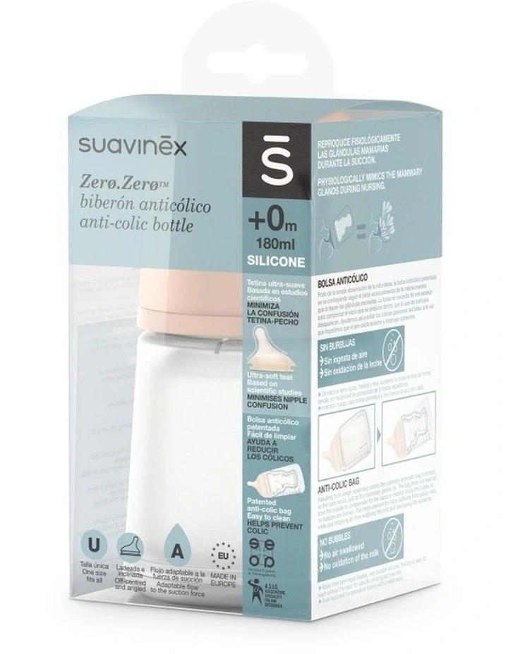 Zero Zero Anti Colic Bottle 180ml Adaptable Flow 0 Months image 2